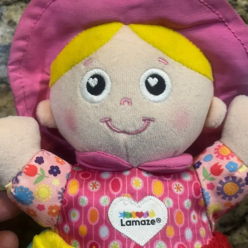 Tomy Lamaze My Friend Emily Sensory Development Baby Girl Plush‎ Doll Rattle 10”